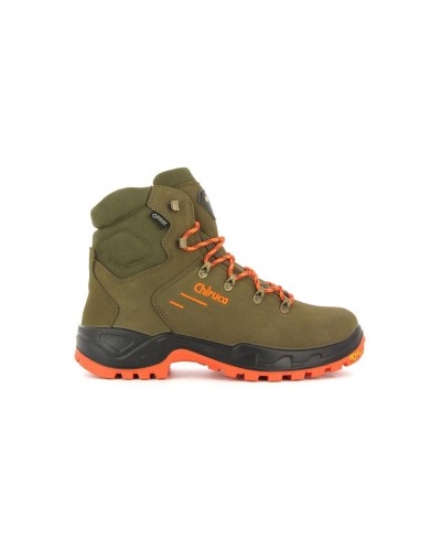 BOTA CAZA GAME HI VIS 08 GORE-TEX VERDE / NARANJA