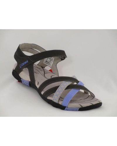 SANDALS SPORT WOMAN MALIBU 05 GRIS VELCROS
