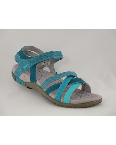 SANDALS SPORT WOMAN MALIBU 21 AZUL VELCROS