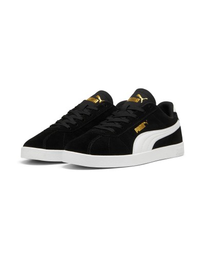 DEPORTIVO PUMA CLUB II NEGRO / BLANCO / ORO