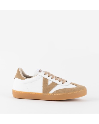 DEPORTIVO BERLIN CICLISTA EFECTO PIEL Y SERRAJE BEIGE