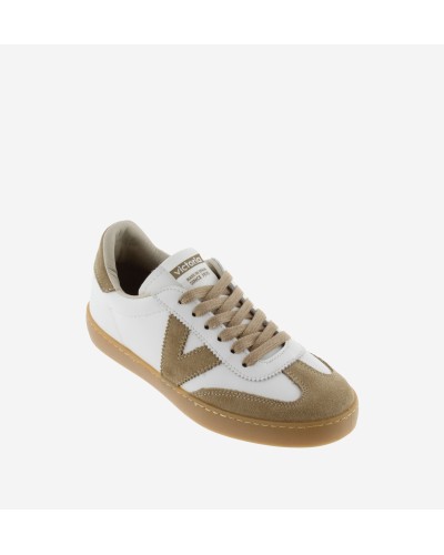 DEPORTIVO BERLIN CICLISTA EFECTO PIEL Y SERRAJE BEIGE