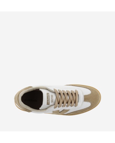 DEPORTIVO BERLIN CICLISTA EFECTO PIEL Y SERRAJE BEIGE