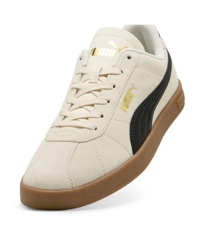 DEPORTIVO PUMA CLUB II ALPINE SNOW BEIGE / NEGRO / ORO