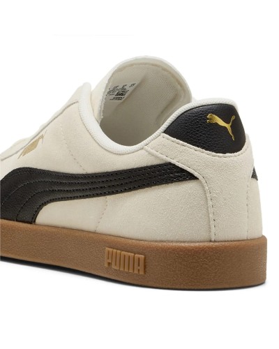DEPORTIVO PUMA CLUB II ALPINE SNOW BEIGE / NEGRO / ORO