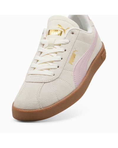 DEPORTIVO PUMA CLUB II WARM WHITE-ROSE MAUVE-GUM BEIGE / ROSA