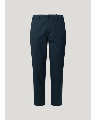 PANTALÓN LARGO SLIM CHINO POPLIN DULWICH BLUE