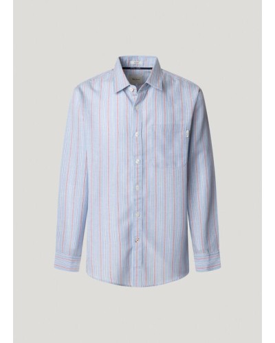 CAMISA MANGA LARGA ALPHONSO LIGHT THAMES BLUE