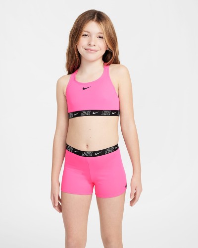 CONJUNTO SHORTS Y BIKINI RACERBACK HYPER PINK