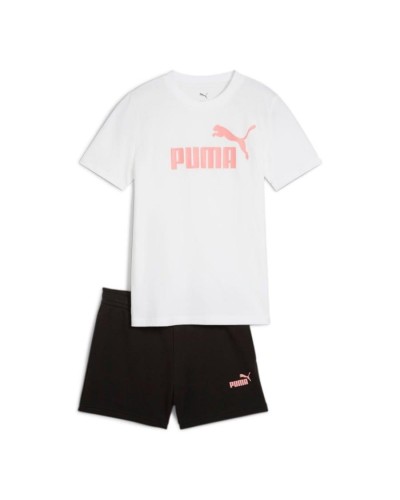 CONJUNTO CORTO ESSENTIALS NO.1 LOGO WHITE BLANCO