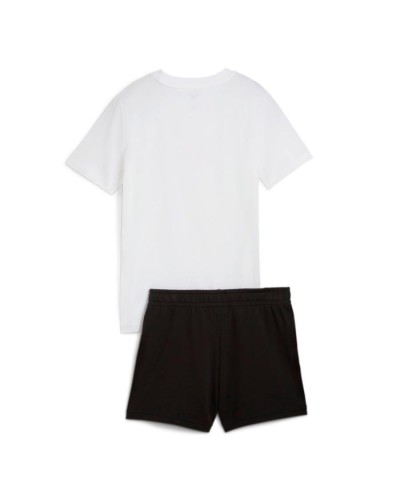 CONJUNTO CORTO ESSENTIALS NO.1 LOGO WHITE BLANCO