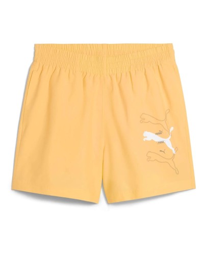 PANTALÓN CORTO ESSENTIALS LOGO LAB WOVEN SHORTS 5" NARANJA