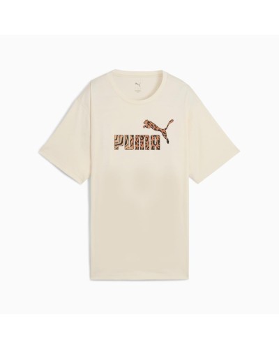 CAMISETA MANGA CORTA ESSENTIALS GRAPHIC ANIMAL RELAXED TEE BEIGE