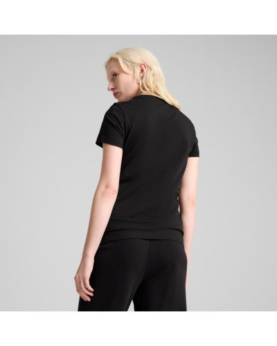 CAMISETA MANGA CORTA ESSENTIALS METALLIC TEE NEGRO