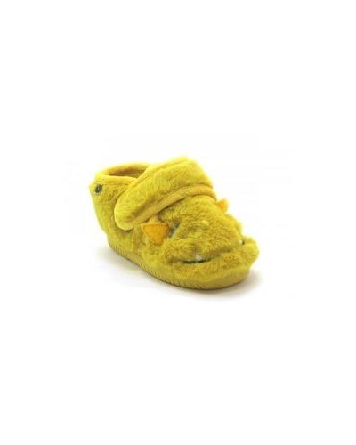 ZAPATILLA DE CASA OJALÁ MONSTRUOS PELO SOFT AMARILLO