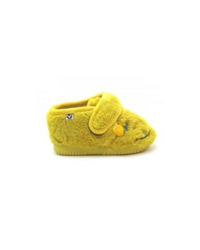 ZAPATILLA DE CASA OJALÁ MONSTRUOS PELO SOFT AMARILLO