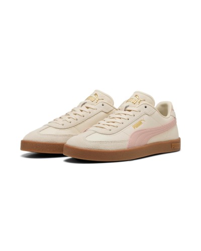 DEPORTIVO PUMA CLUB II ALPINE SNOW-ROSE QUARTZ-GUM BEIGE / ROSA
