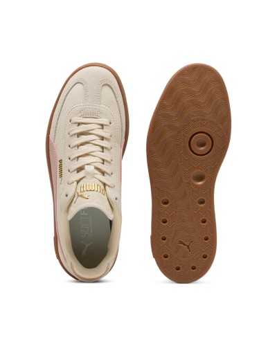 DEPORTIVO PUMA CLUB II ALPINE SNOW-ROSE QUARTZ-GUM BEIGE / ROSA