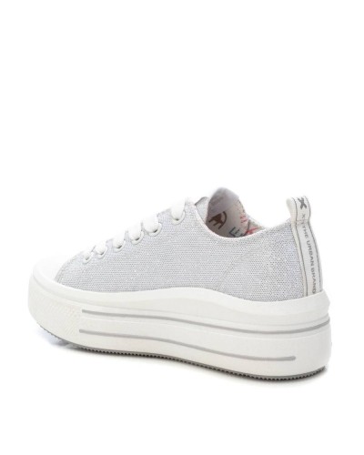 ZAPATILLA NIÑA TEXTIL PLATA