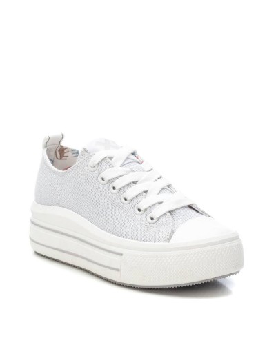 ZAPATILLA NIÑA TEXTIL PLATA