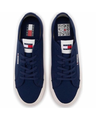LONA TOMMY JEANS MAN LACE UP CANVAS COLOR VELVET BLUE