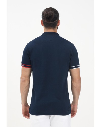 POLO MANGA CORTA TOMMY JEANS MAN FLAG CUFF POLO EXT DARK NIGHT NAVY