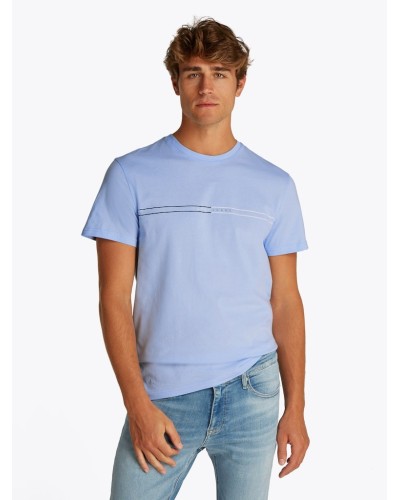 CAMISETA MANGA CORTA TOMMY JEANS MAN SLIM ENTRY GRAPHIC TEE EXT SWEET BLUE