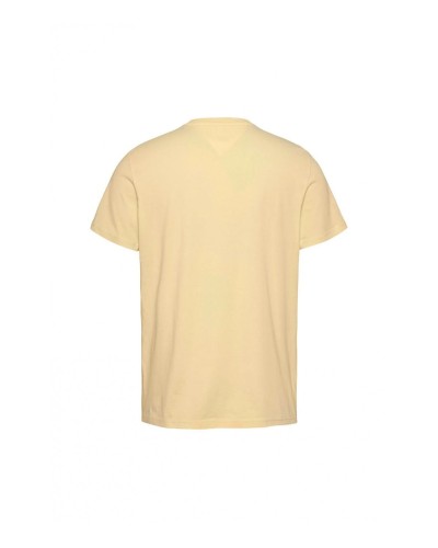 CAMISETA MANGA CORTA TOMMY JEANS MAN SLIM ESSENTIAL FLAG TEE EXT CUSTARD CREAM