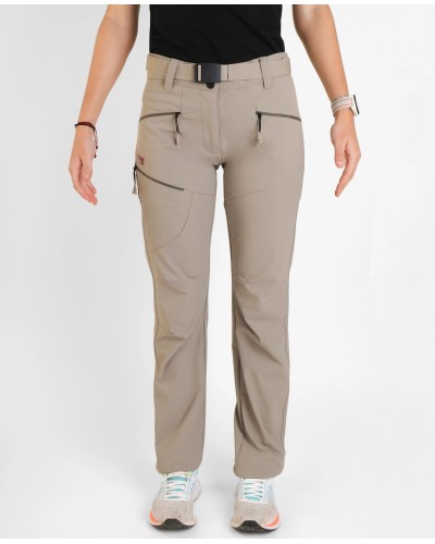 PANTALÓN LARGO TREKKING CINDIRELLA BEIGE / CIRUELA / NUEZ