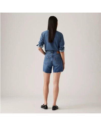 PANTALÓN CORTO VAQUERO 501 MID THIGH SHORT BLUE BEAUTY
