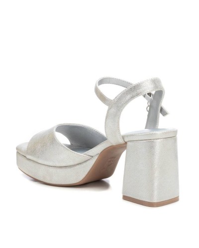 SANDALIA TACÓN SEÑORA COLOR PLATA