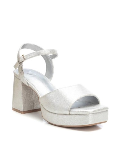 SANDALIA TACÓN SEÑORA COLOR PLATA