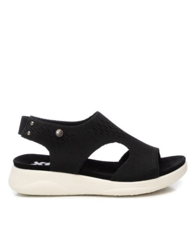 SANDALIA SEÑORA TEXTIL NEGRO