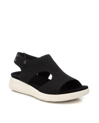 SANDALIA SEÑORA TEXTIL NEGRO