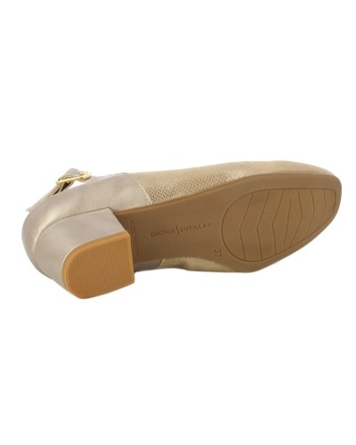 ZAPATO VESTIR DESTALONADO TACON BAJO COLOR PICO
