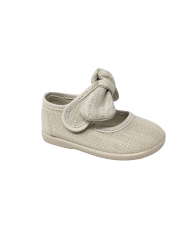 MERCEDITA TIRA LAZO LINEN BEIGE