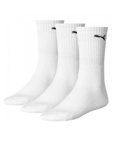 PACK 3 CALCETINES PUMA UNISEX CREW SOCK WHITE