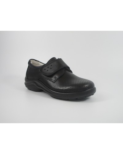 ZUECO CERRADO PIEL FULON NEGRO