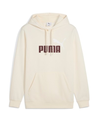 SUDADERA CAPUCHA ESS 2 COLOR NO. 1 LOGO HOODIE BEIGE