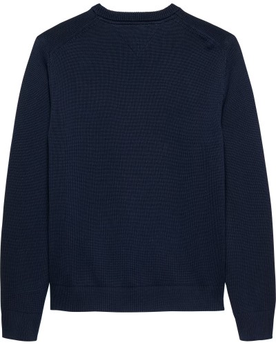 JERSEY TOMMY JEANS MAN SLIM ESSENTIAL SWEATER EXT DARK NIGHT NAVY