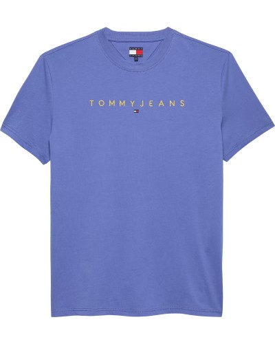 CAMISETA MANGA CORTA TOMMY JEANS MAN REG LINEAR LOGO TEE EXT SOFT SAPPHIRE MULTI