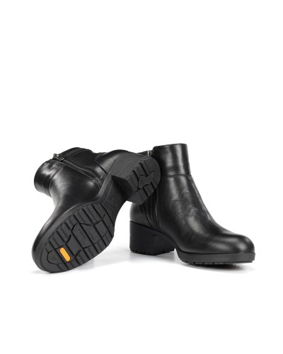 BOTÍN PIEL ALISS SUGAR NOBUCK NEGRO NEGRO