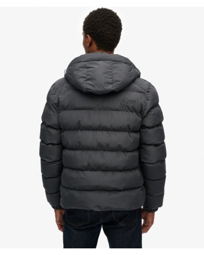 CHAQUETA ACOLCHADA CAPUCHA SPORTS ÉBANO / ÉBANO