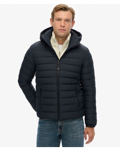 CHAQUETA ACOLCHADA CAPUCHA FUJI AZUL MARINO ECLIPSE