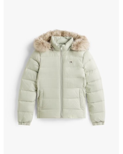 CHAQUETA CAPUCHA TOMMY JEANS WOMAN BASIC HOODED DOWN JACKET EXT MISTY SAGE