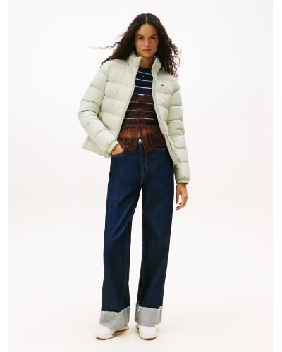 CHAQUETA CAPUCHA TOMMY JEANS WOMAN BASIC HOODED DOWN JACKET EXT MISTY SAGE