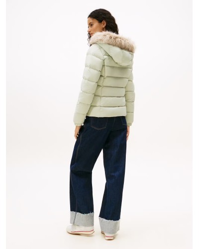 CHAQUETA CAPUCHA TOMMY JEANS WOMAN BASIC HOODED DOWN JACKET EXT MISTY SAGE