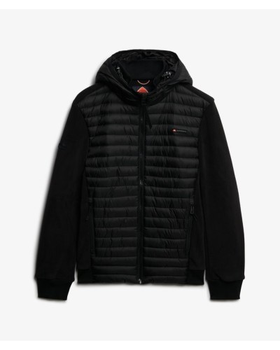 CHAQUETA HÍBRIDA POLAR CAPUCHA STORM NEGRO