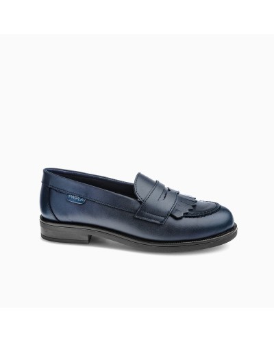 MOCASIN COLEGIAL PIEL FLECOS MOD LEADER MARINO