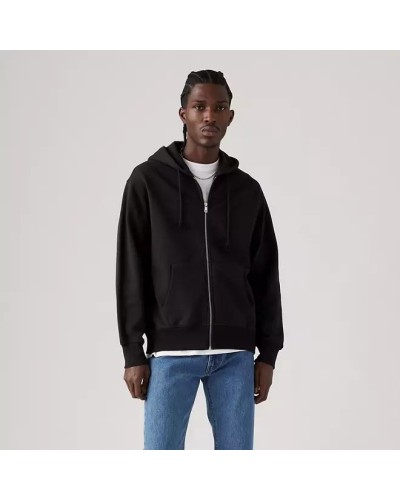 SUDADERA AUTHENTIC FULL ZIP BLACK AGATE GARMENT DYE F BLACK AGATE